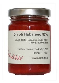 Di roti Habanero 80%