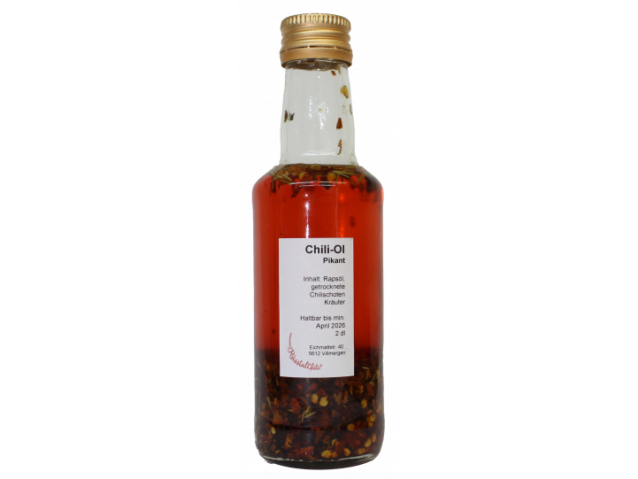 Chili-Öl mit Kräuter pikant