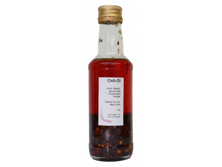 Chili-Öl mit Kräuter